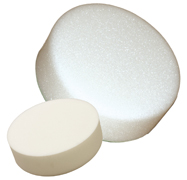Tampone velcrato bianco duro