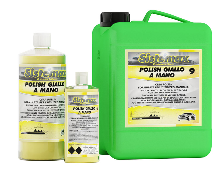 Polish giallo a mano
